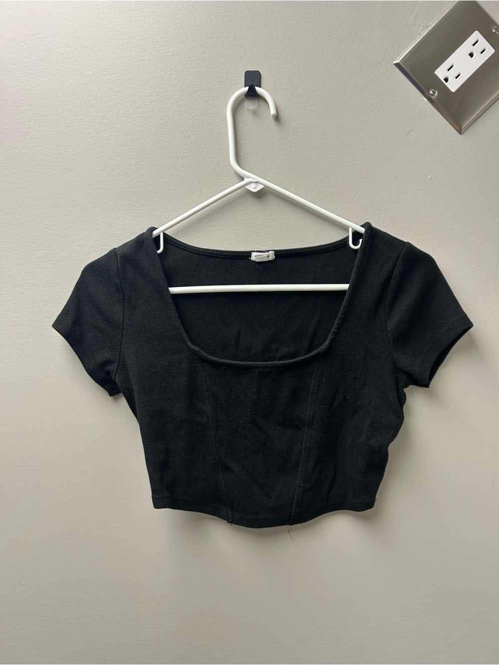 Garage Women’s Black Square Neck Cropped Top